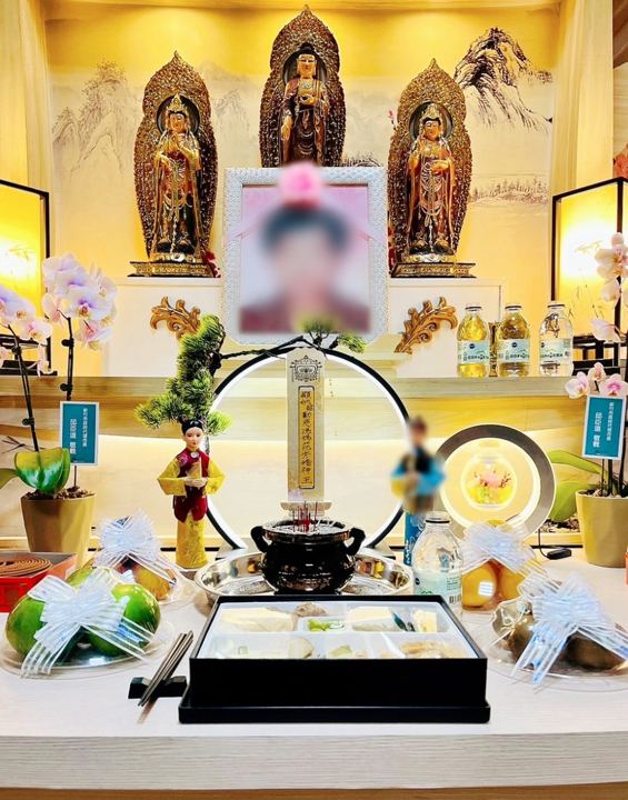 親愛的媽媽，您的任務已完成了!一生終得圓滿落幕－告別式會場照片